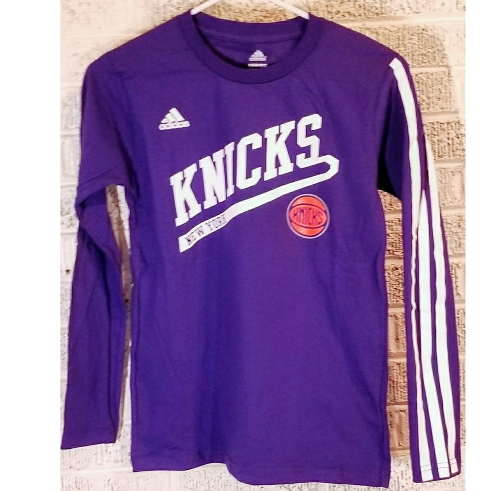 Adidas NBA New York Knicks Logo Front T Shirt NWT